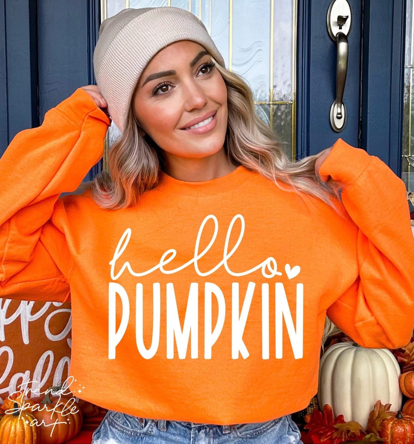 Hello Pumpkin Crewneck Sweatshirt