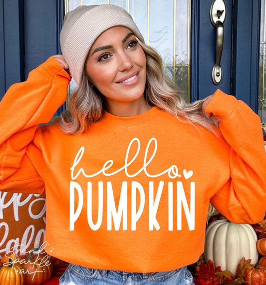 Hello Pumpkin Crewneck Sweatshirt