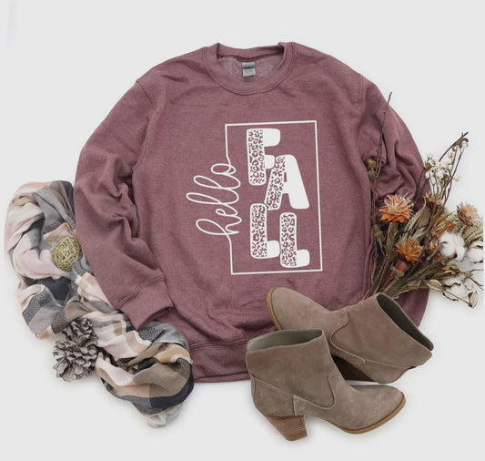 Hello Fall Crewneck Sweatshirt