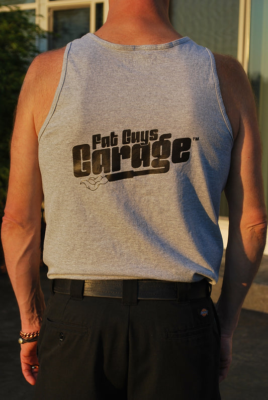 Fat Guys Garage Exhaust SPORT GRAY Tank Top