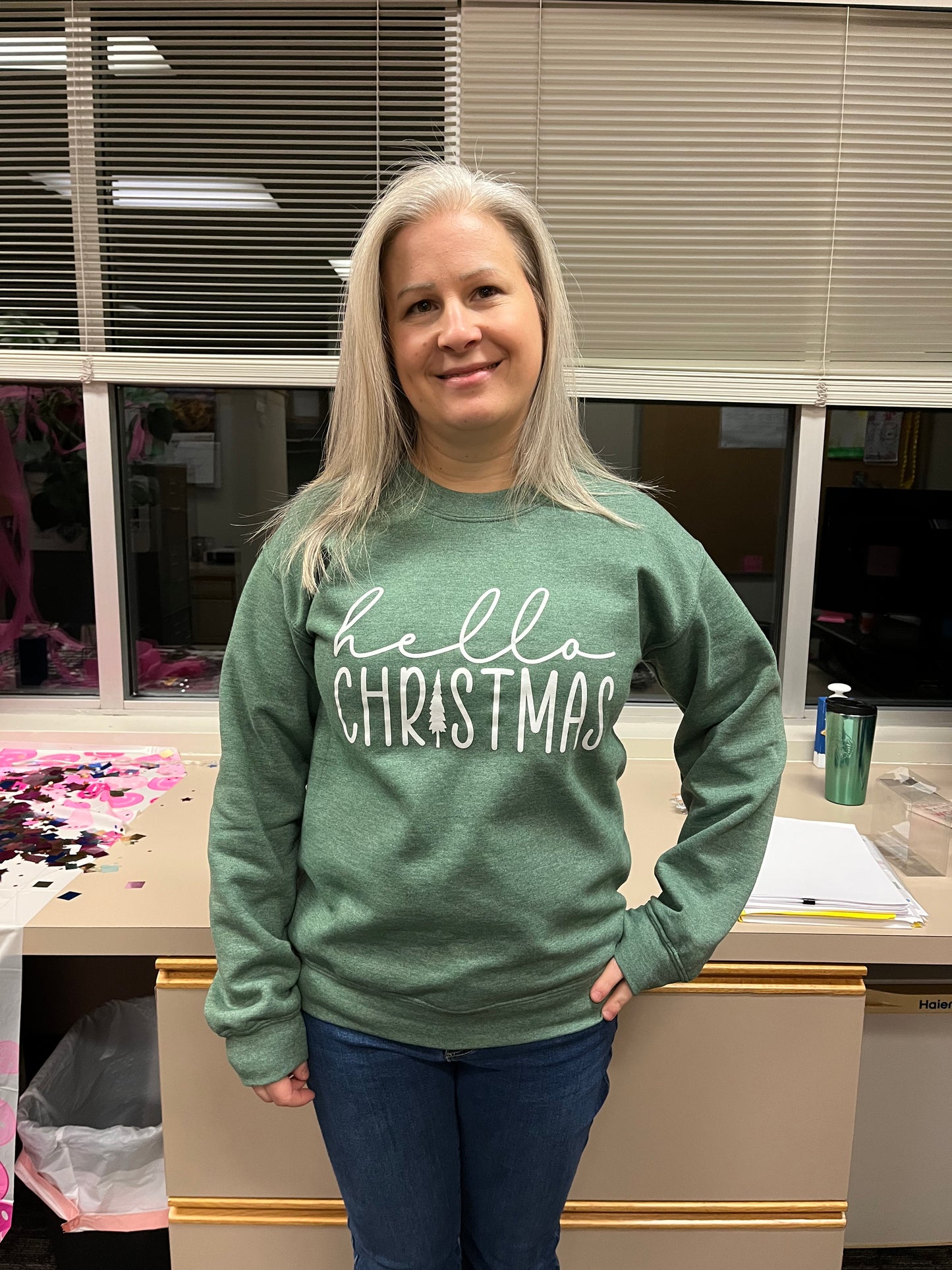 Hello Christmas Crewneck Sweatshirt