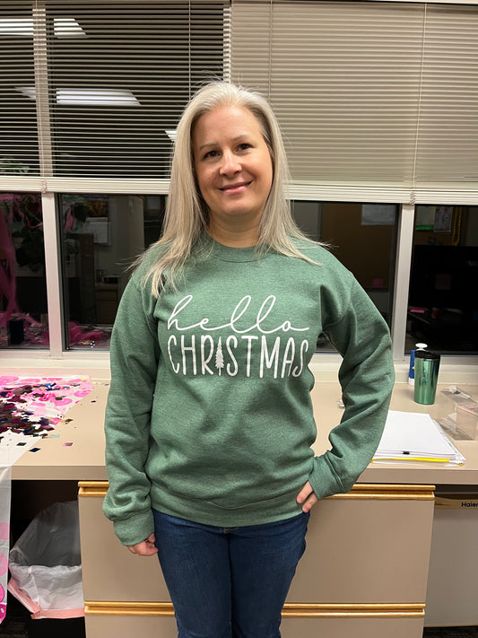 Hello Christmas Crewneck Sweatshirt