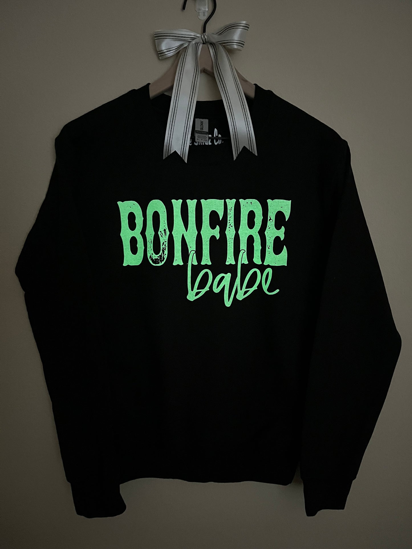 Bonfire Babe Glow In The Dark Crewneck Sweatshirt