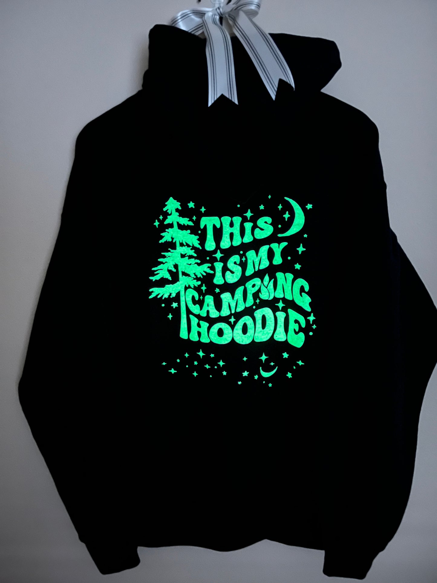 Camping Hoodie Sweatshirt (Glow In The Dark)